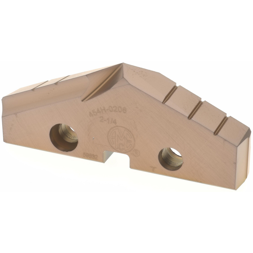 Allied Machine and Engineering Spade Drill Insert: 1-3/4" Dia, Seat Size 3, Cobalt, 180 deg Point - 153T-0124-FB