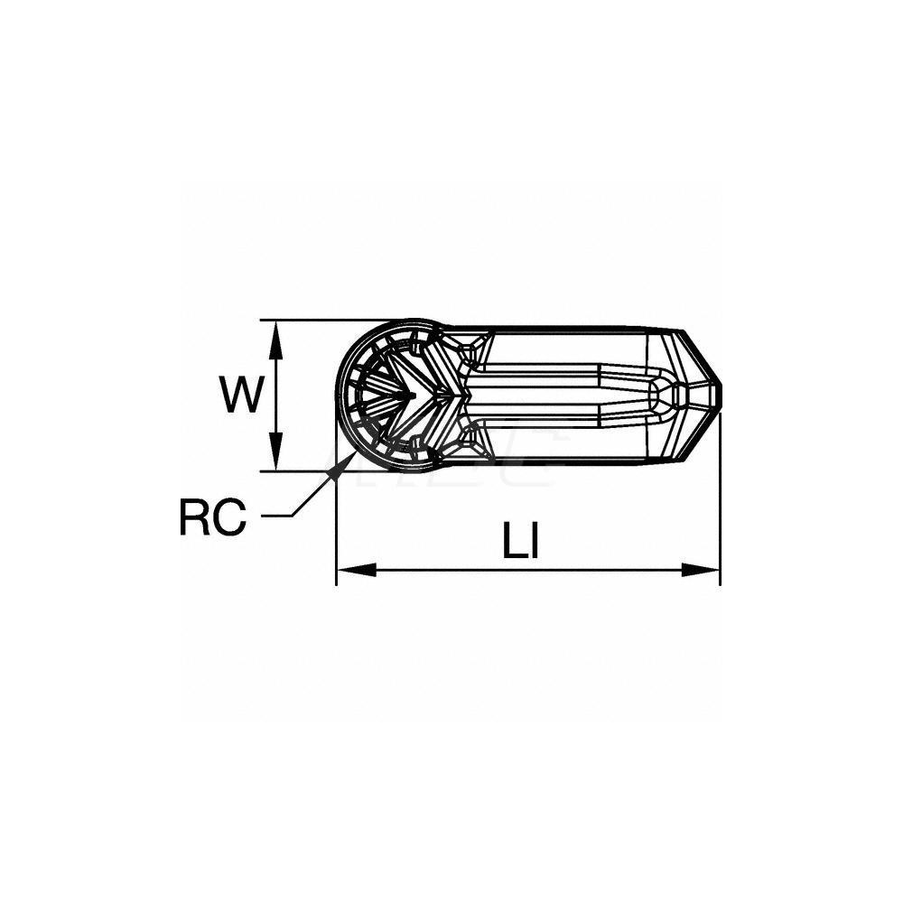 Kennametal Grooving Insert: ER0400M04P00GUP KCU10, Carbide - 6012721