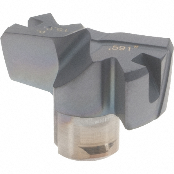 Iscar Replaceable Drill Tips: ICM0591 IC907, 0.5910" Dia, 15.01 mm Dia, 140 deg Point,  IC908 - 5567147