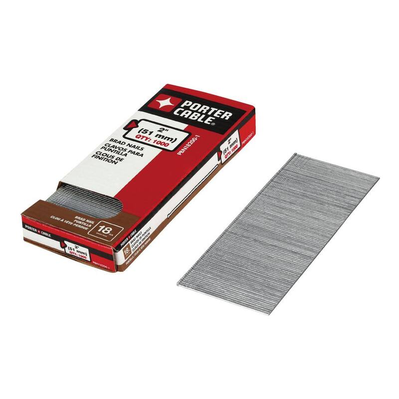Porter-Cable 2 in. x 18-Gauge Brad Nail 2 Boxes (1000 per Box) - PBN18200-1X2
