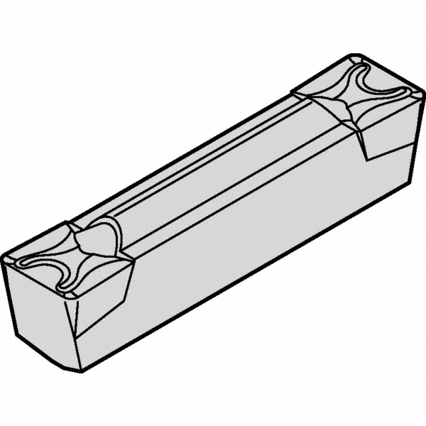 Kennametal Grooving Insert: ER125I03P00GUP KCU10B, Carbide - 7096873