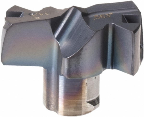 Iscar Replaceable Drill Tips: ICP0563 IC908, 0.5630" Dia, 14.30 mm Dia, 140 deg Point,  IC908 - 5508423