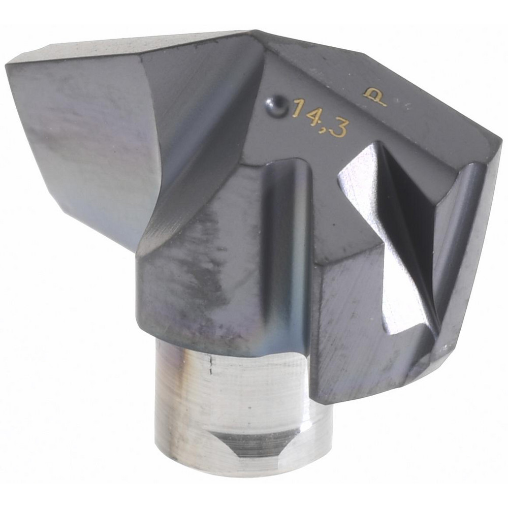 Iscar Replaceable Drill Tips: ICP0563 IC908, 0.5630" Dia, 14.30 mm Dia, 140 deg Point,  IC908 - 5508423