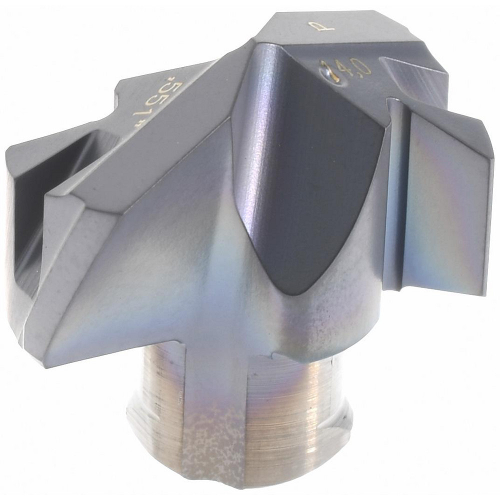 Iscar Replaceable Drill Tips: ICP0563 IC908, 0.5630" Dia, 14.30 mm Dia, 140 deg Point,  IC908 - 5508423
