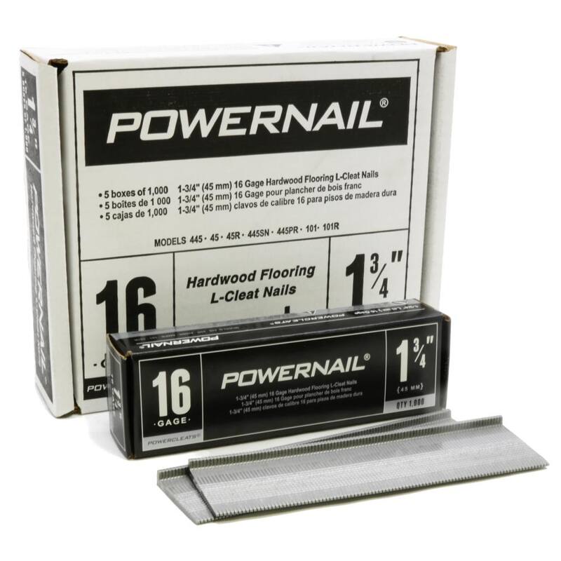 POWERNAIL 1-3/4 in. x 16-Gauge Powercleats Hardwood Flooring Nails (5000-Pack) - L175165