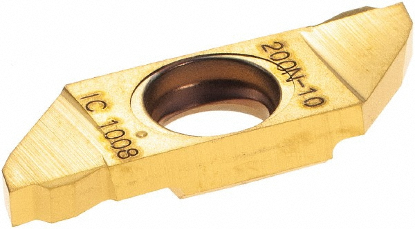 Iscar Cutoff Insert: SCIR22-200N-10 IC1008, Carbide, 2.00 mm Cutting Width, 0.0787" Cutting Width - 6405402