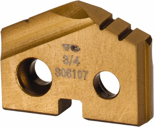 Allied Machine and Engineering Spade Drill Insert: 3/4" Dia, Seat Size 1, Cobalt, 132 deg Point - 181T-0024
