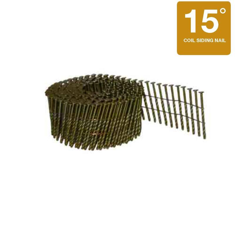 Grip-Rite 2-1/4 in. x 0.099 15° Wire Collated Vinyl Coated Screw Shank Diamond Point Pallet Nail 9000 per Box - GRC7S99BDP
