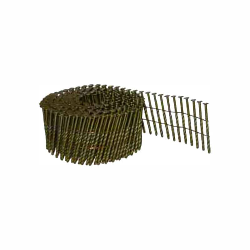 Grip-Rite 2-1/4 in. x 0.099 15° Wire Collated Vinyl Coated Screw Shank Diamond Point Pallet Nail 9000 per Box - GRC7S99BDP