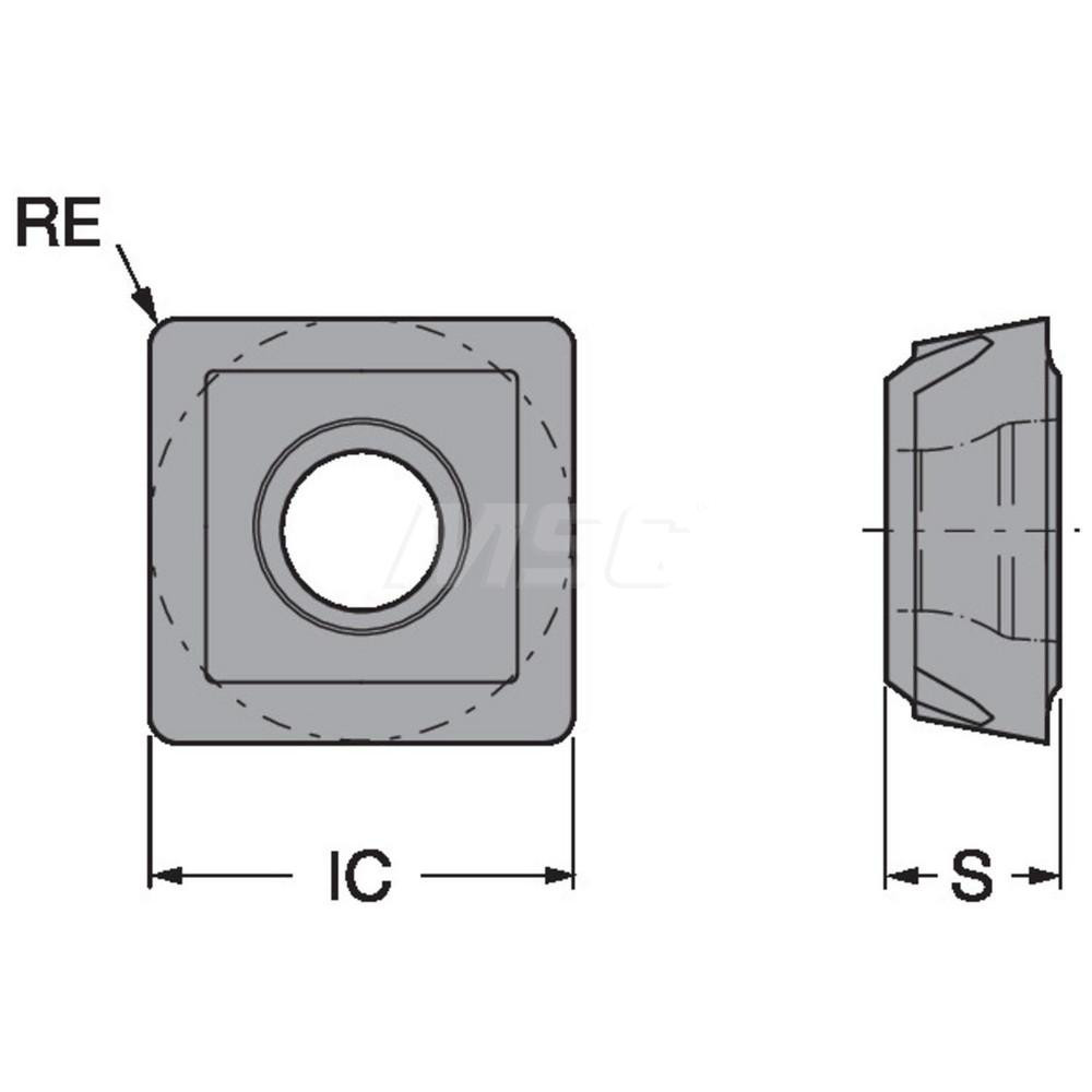 Sandvik Coromant Indexable Drill Insert: 880-0805W10H-P-LM 4334, Carbide - 6633728