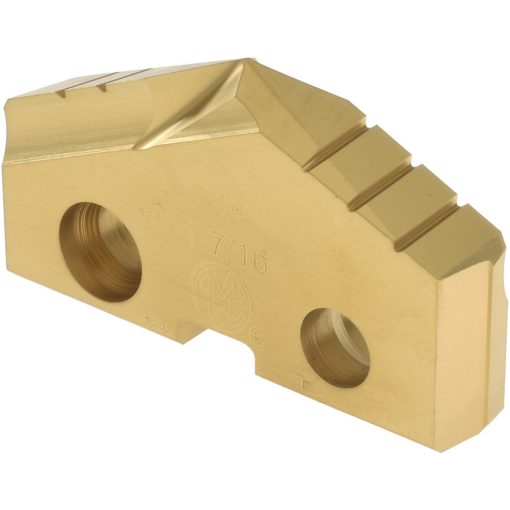 Allied Machine and Engineering Spade Drill Insert: 1-17/32" Dia, Seat Size 3, Cobalt, 132 deg Point - 453T-0117