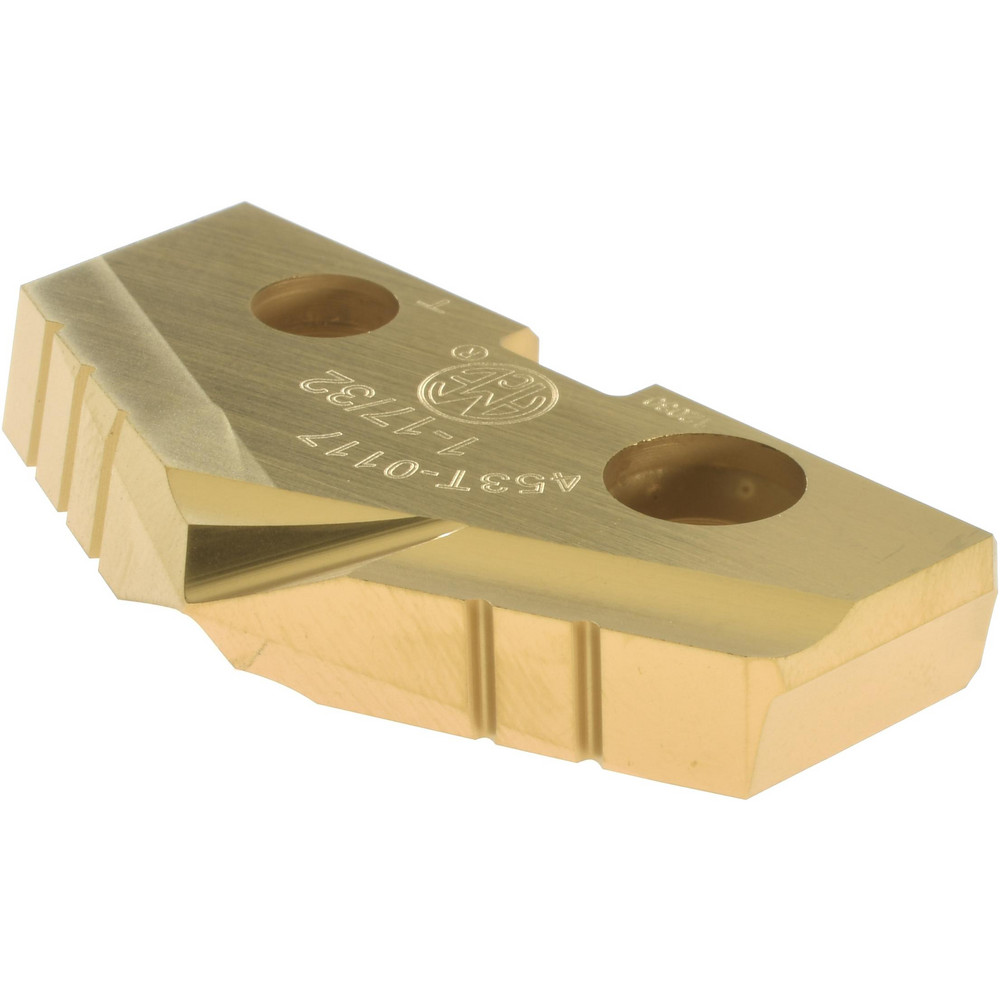 Allied Machine and Engineering Spade Drill Insert: 1-17/32" Dia, Seat Size 3, Cobalt, 132 deg Point - 453T-0117