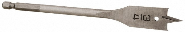 Allied Machine and Engineering Spade Drill Insert: 1-17/32" Dia, Seat Size 3, Cobalt, 132 deg Point - 453T-0117