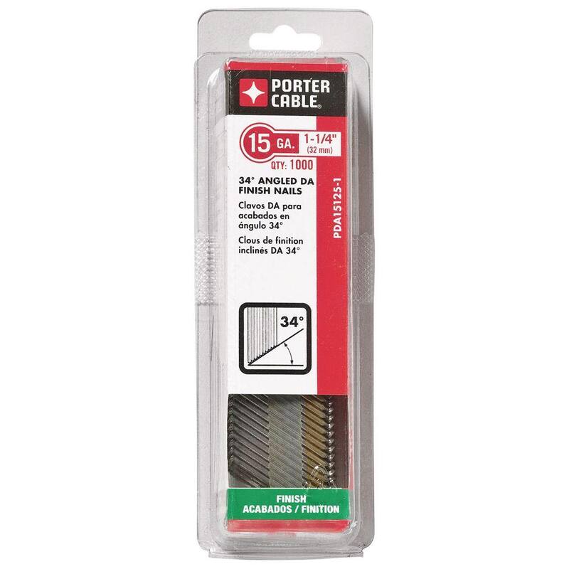Porter-Cable 15-Gauge x 1-1/4 in. Bright Steel DA Nail (1000 per Pack) - PDA15125-1