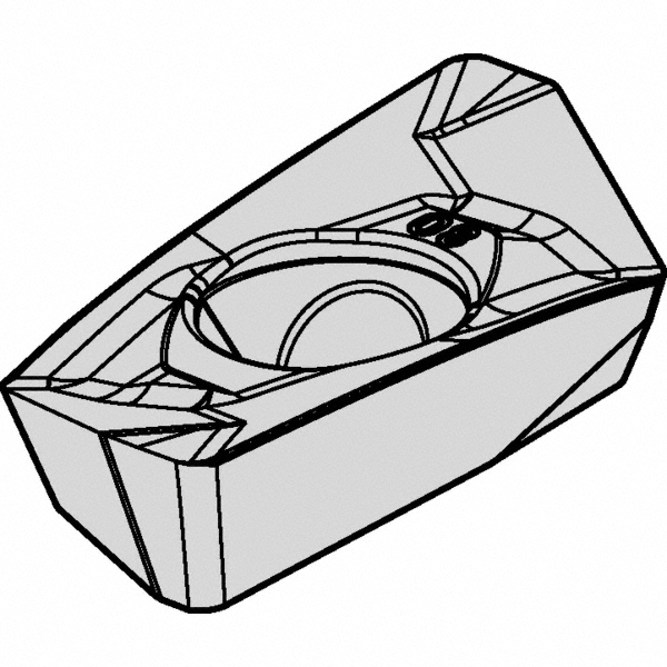 Kennametal Milling Insert: ANSI SNHJ332SNGDH, ISO SNHJ100408SNGDH, KCSM40, Solid Carbide - 6412504