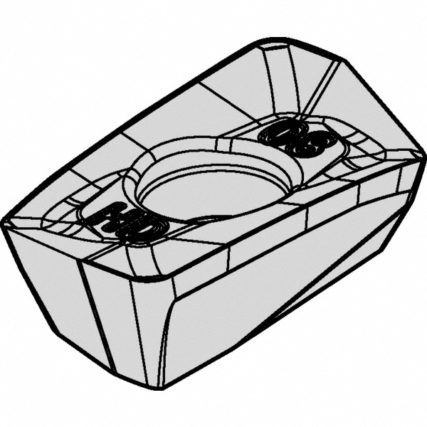 Kennametal Milling Insert: ANSI SNHJ332SNGDH, ISO SNHJ100408SNGDH, KCSM40, Solid Carbide - 6412504