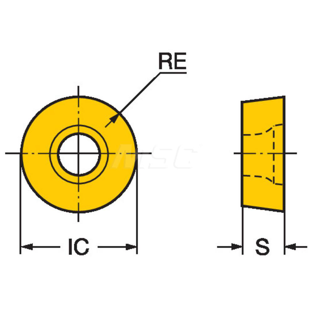 Sandvik Coromant Milling Insert: ANSI RCKT 13 04 00-PH 4220, ISO RCKT 13 04 00-PH 4220, 4220, Solid Carbide - 5740414