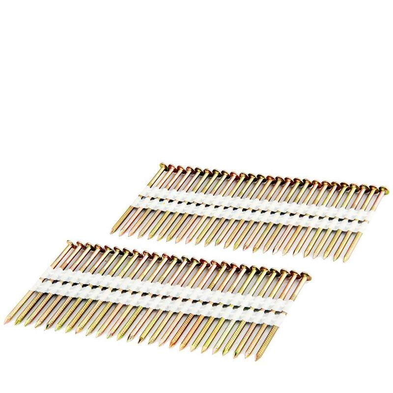 Freeman 2-3/8 in. x 0.113 in. 21-Degree Plastic Collated Galvanized Ring Shank Framing Nails (2000-Count) - FR.113-238GRS