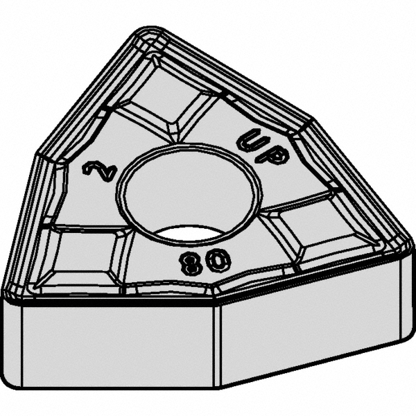 Kennametal Turning Insert: WNMG432UP KCU10, Carbide - 4045186