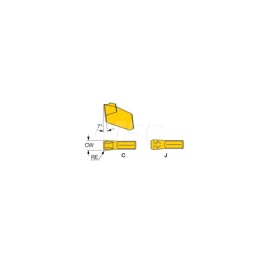 Iscar Milling Insert: ANSI GSFN 2.4 IC328, ISO GSFN 2.4, IC328, Solid Carbide - 6002473