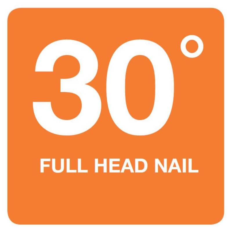 DEWALT 3-1/4 in. x 0.131 in. Paper Tape Collated Smooth Shank Bright Off-Set Round Head Nail (2500 Pieces) - DPT-12D131FH