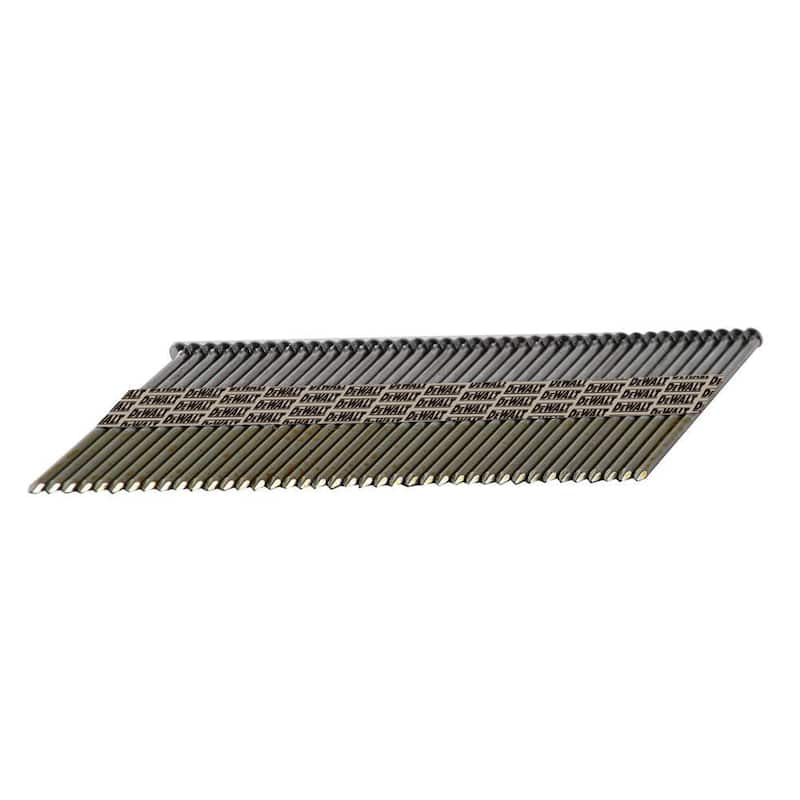 DEWALT 3-1/4 in. x 0.131 in. Paper Tape Collated Smooth Shank Bright Off-Set Round Head Nail (2500 Pieces) - DPT-12D131FH