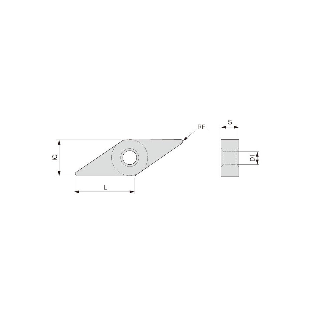 Tungaloy Turning Insert: VNMG332HRF AH8015, Carbide - 6741710