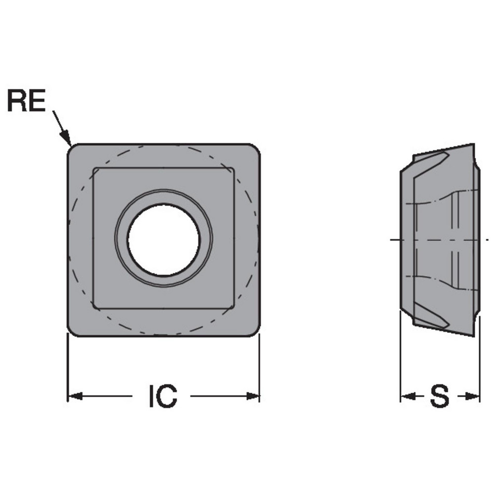 Sandvik Coromant Indexable Drill Insert: 880-0604W08H-P-LM 4334, Carbide - 6633720