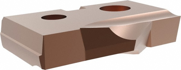 Allied Machine and Engineering Spade Drill Insert: 21.00 mm Dia, Seat Size 1, Cobalt, 132 deg Point - 451H-21