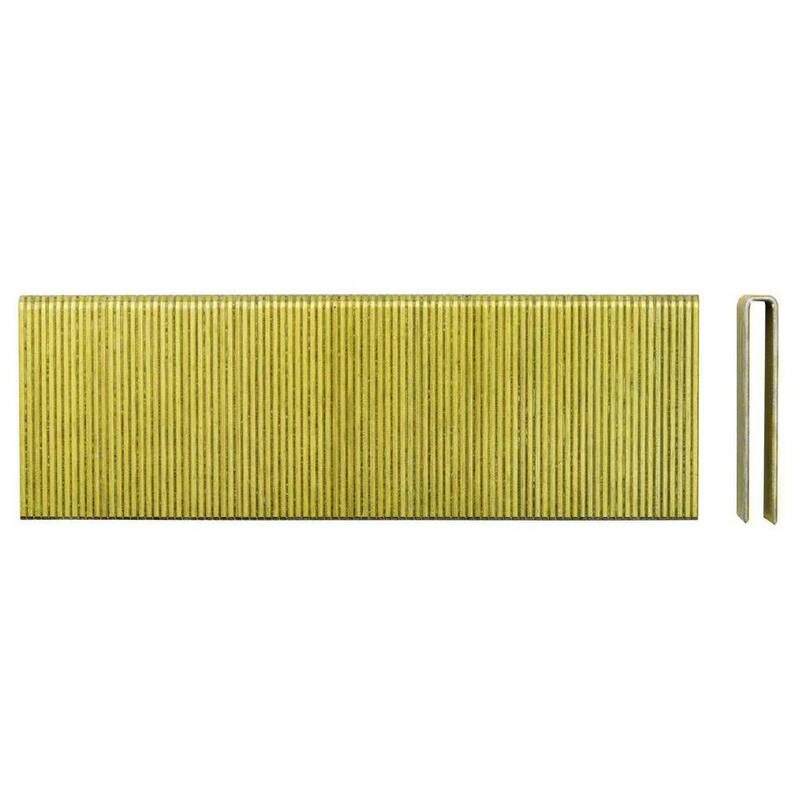 DEWALT 1/4 in. x 1-1/2 in. 18-Gauge Glue Collated Crown Staple 2 Boxes (2500 Per Box) - DNS18150-2X2