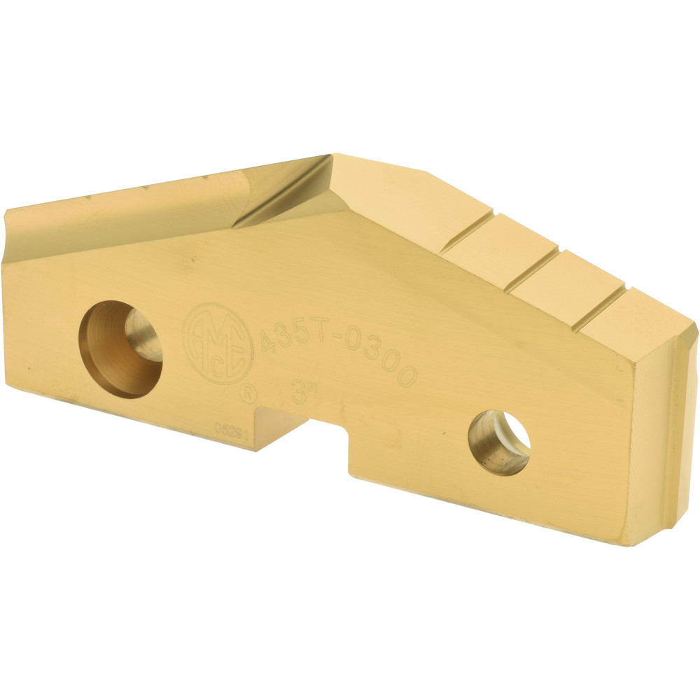 Allied Machine and Engineering Spade Drill Insert: 1-15/16" Dia, Seat Size 4, High Speed Steel, 132 deg Point - 434T-0130