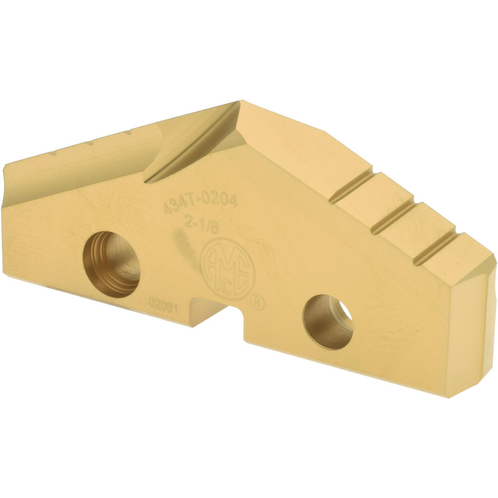 Allied Machine and Engineering Spade Drill Insert: 1-15/16" Dia, Seat Size 4, High Speed Steel, 132 deg Point - 434T-0130