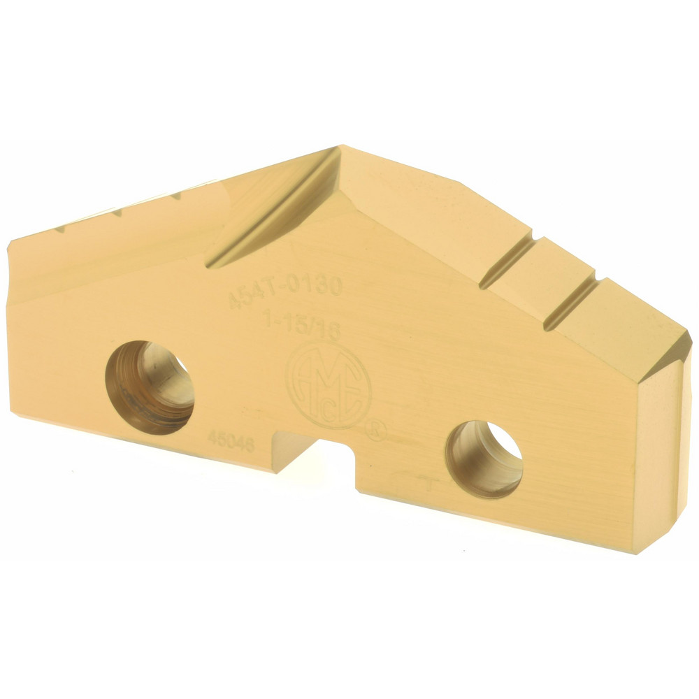 Allied Machine and Engineering Spade Drill Insert: 1-15/16" Dia, Seat Size 4, High Speed Steel, 132 deg Point - 434T-0130