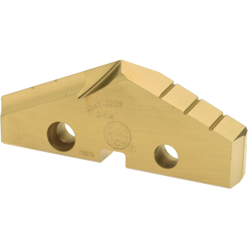 Allied Machine and Engineering Spade Drill Insert: 1-15/16" Dia, Seat Size 4, High Speed Steel, 132 deg Point - 434T-0130