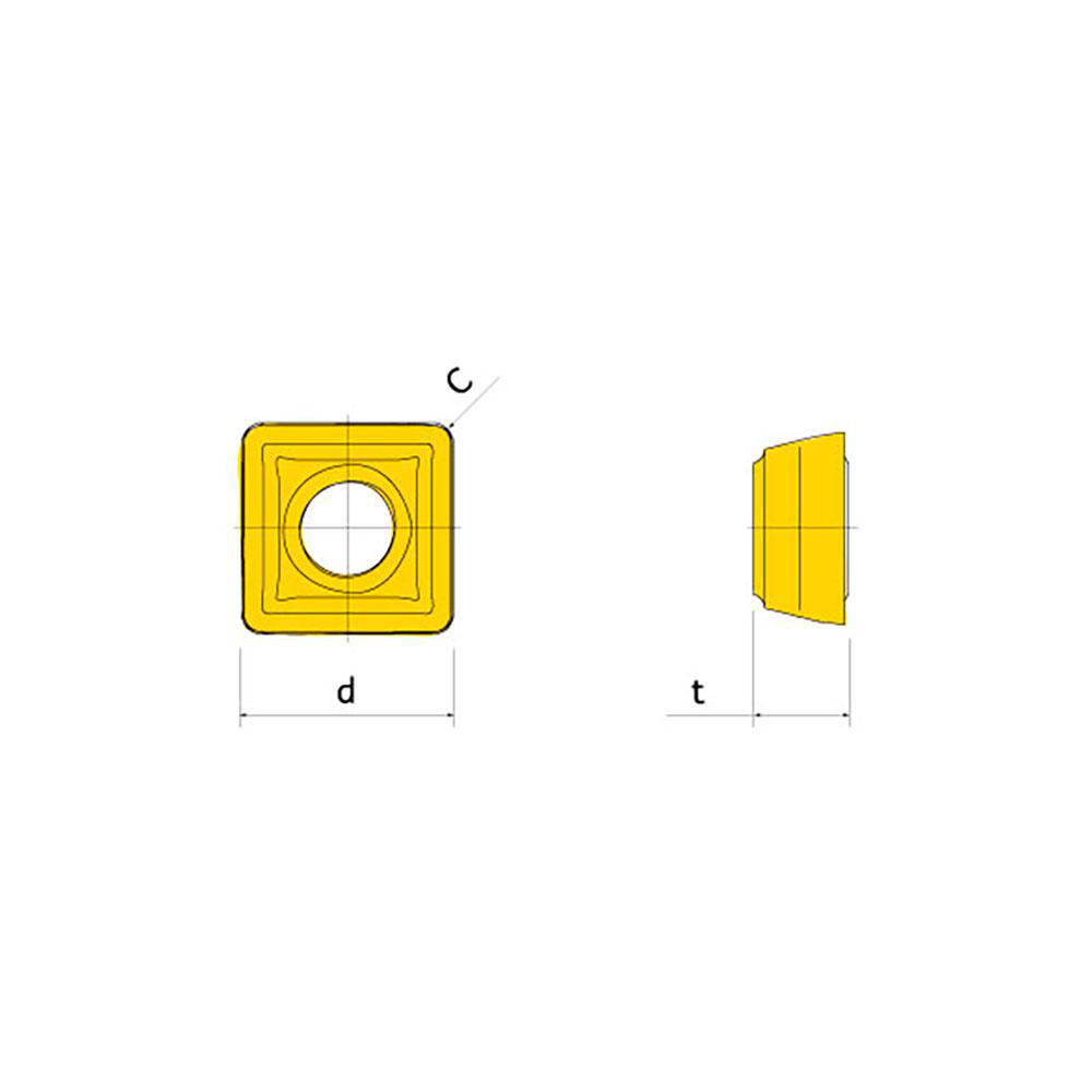 Ingersoll Cutting Tools Indexable Drill Insert: SCLT050204NPH IN2005, Carbide - 5140234