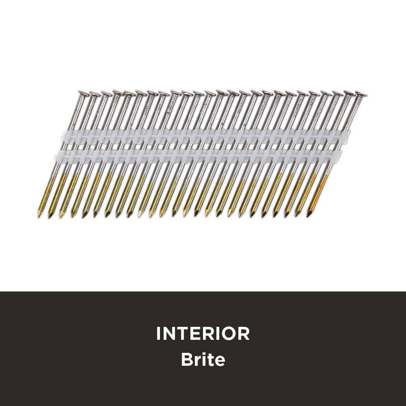 PRO-FIT 3 in. x 0.131-Gauge 21° Bright Finish Smooth Shank Plastic Strip Framing Nails (4000 per Box) - 0616170