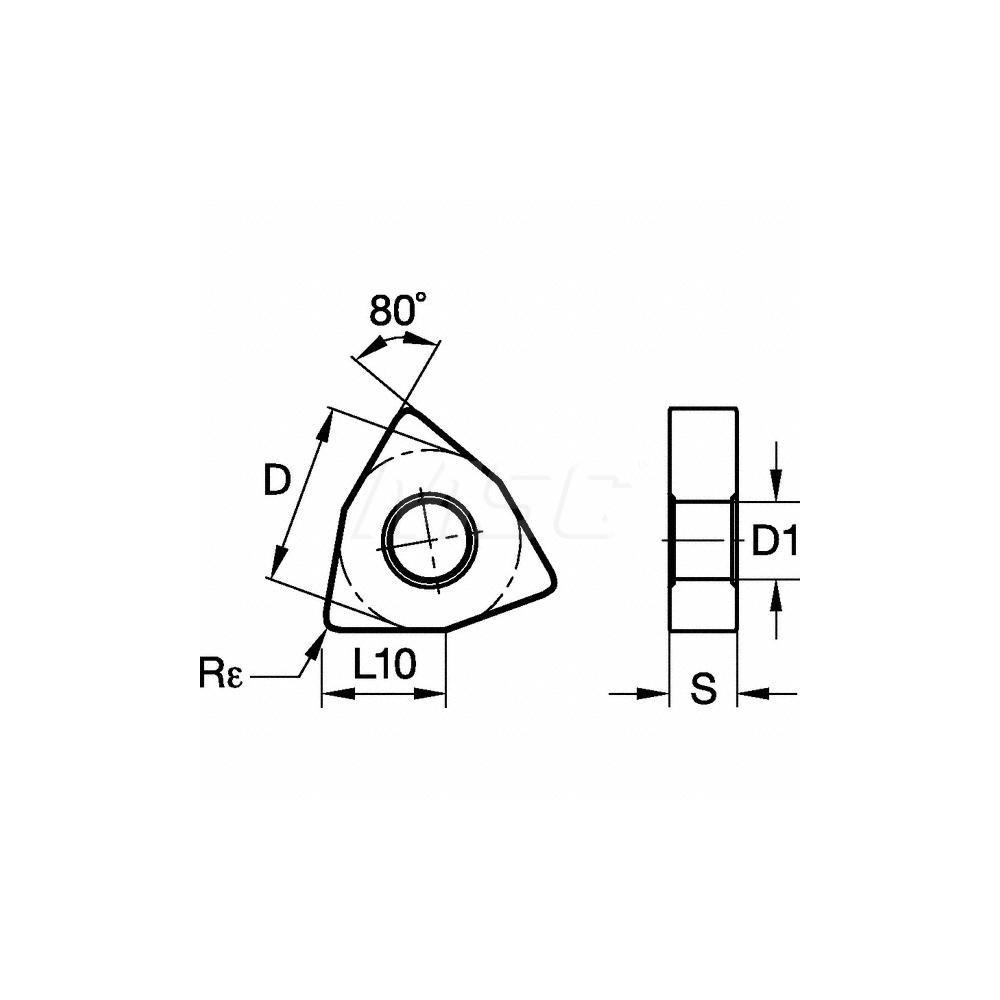 Kennametal Turning Insert: WNMG433FP KC5010, Carbide - 1819519