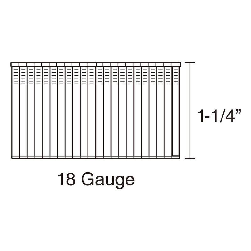 Freeman 1-1/4 in. 18-Gauge Glue Collated Stainless Steel Brad Nails, 1000 per Box - SSBN18-125