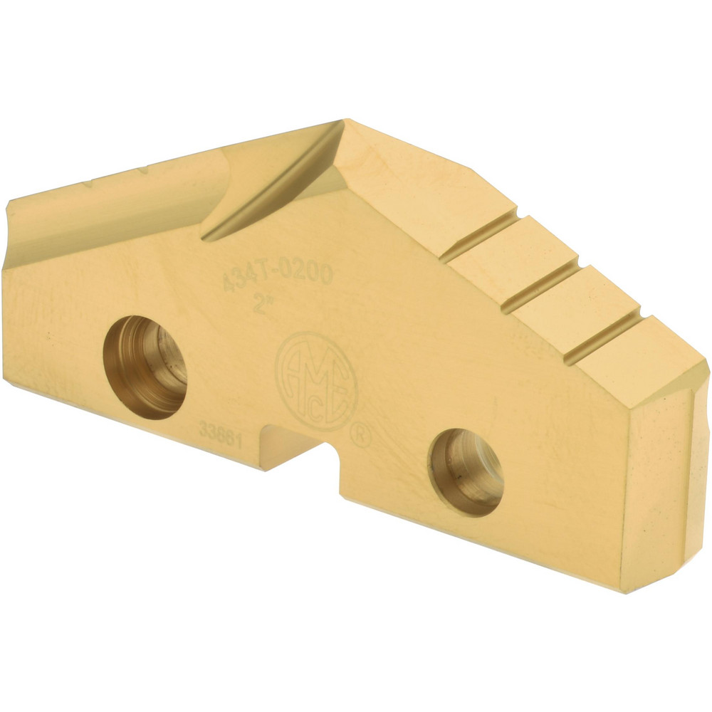 Allied Machine and Engineering Spade Drill Insert: 2" Dia, Seat Size 4, Cobalt, 132 deg Point - 454T-0200