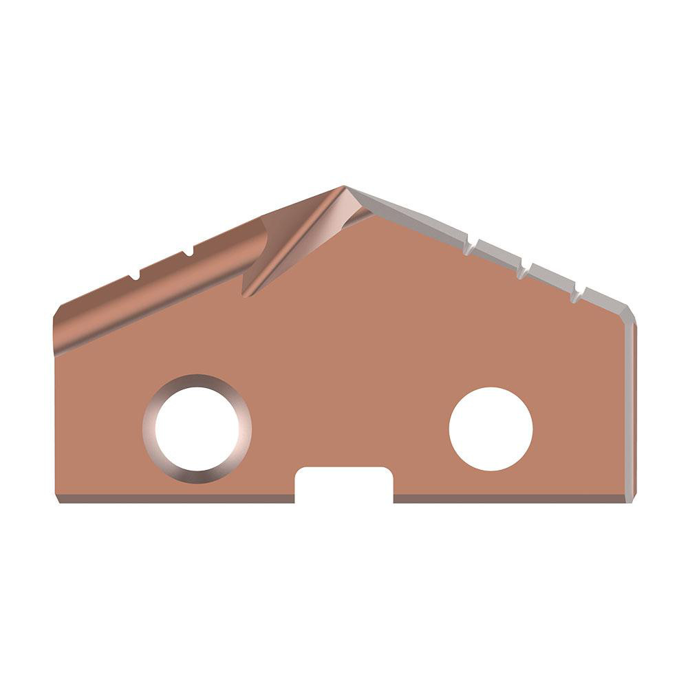 Allied Machine and Engineering Spade Drill Insert: 1-1/2" Dia, Seat Size 3, Cobalt, 132 deg Point - 453H-0116-HE