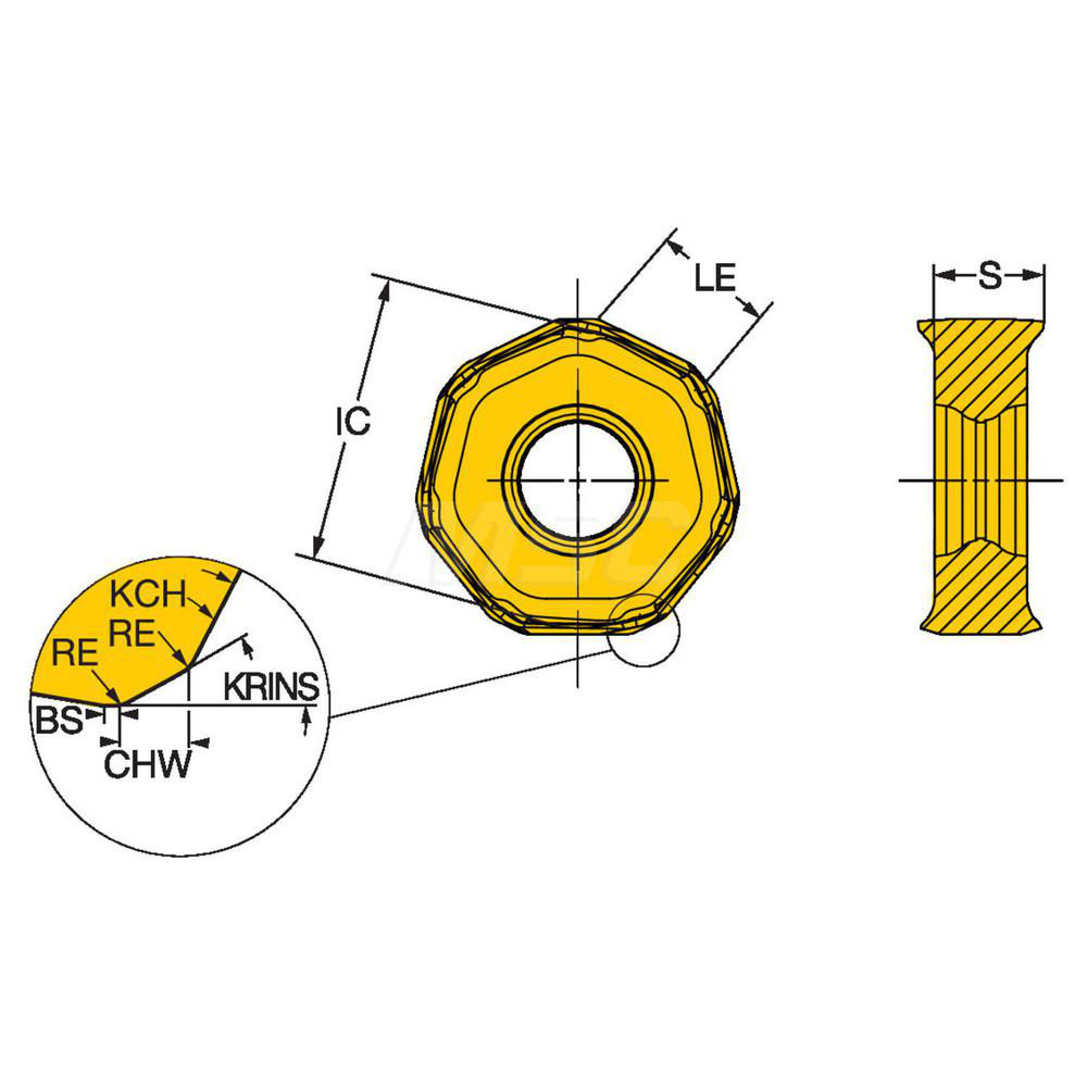 Sandvik Coromant Milling Insert: ANSI 745R-2109E-M50 4230, ISO 745R-2109E-M50 4230, 4230, Solid Carbide - 6878204