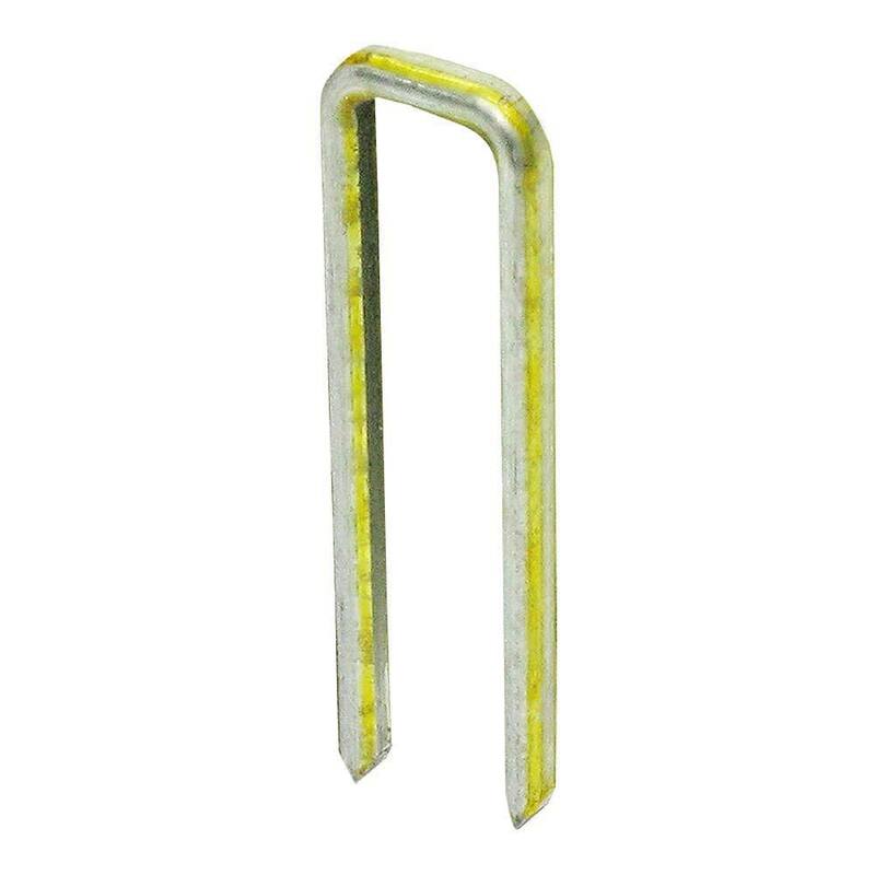 Grip-Rite 3/4 in. x 18-Gauge Adhesive Collated Electrogalvanized L-Style Narrow Crown Staples 5000 per Box - GRL11