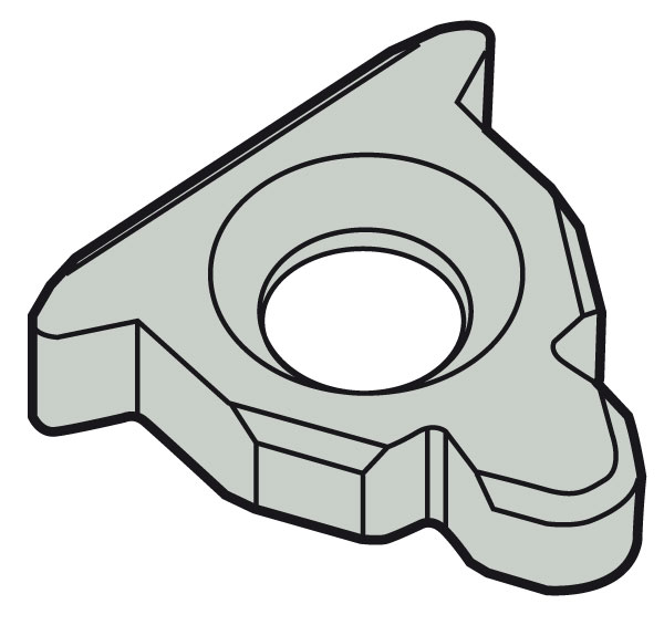 Seco Anvil for Indexables: 0.37" Insert Inscribed Circle, Left Hand & Right Hand - 02999643