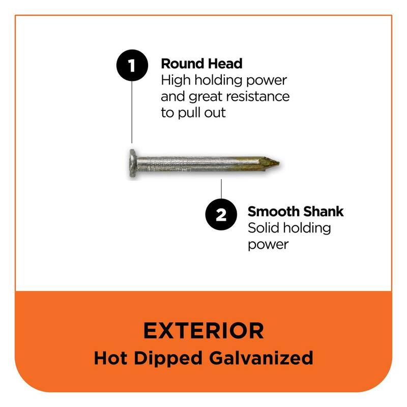 PRO-FIT 1-1/2 in. x 0.148 33-Degree Hot Dipped Galvanized Smooth Shank Paper Tape Joist Hanger Nails (3000 -Per Box) - 0606490