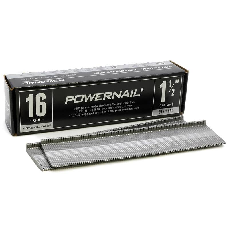 POWERNAIL 1-1/2 in. x 16-Gauge Powercleats Hardwood Flooring Nails (1000-Pack) - L 150-16