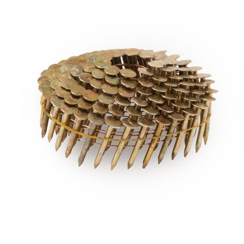 Stinger 1-1/4 in. x 0.120-Gauge Electro Galvanized Smooth Shank Wire Coil Roofing Nails (7200 per Box) - 0611070