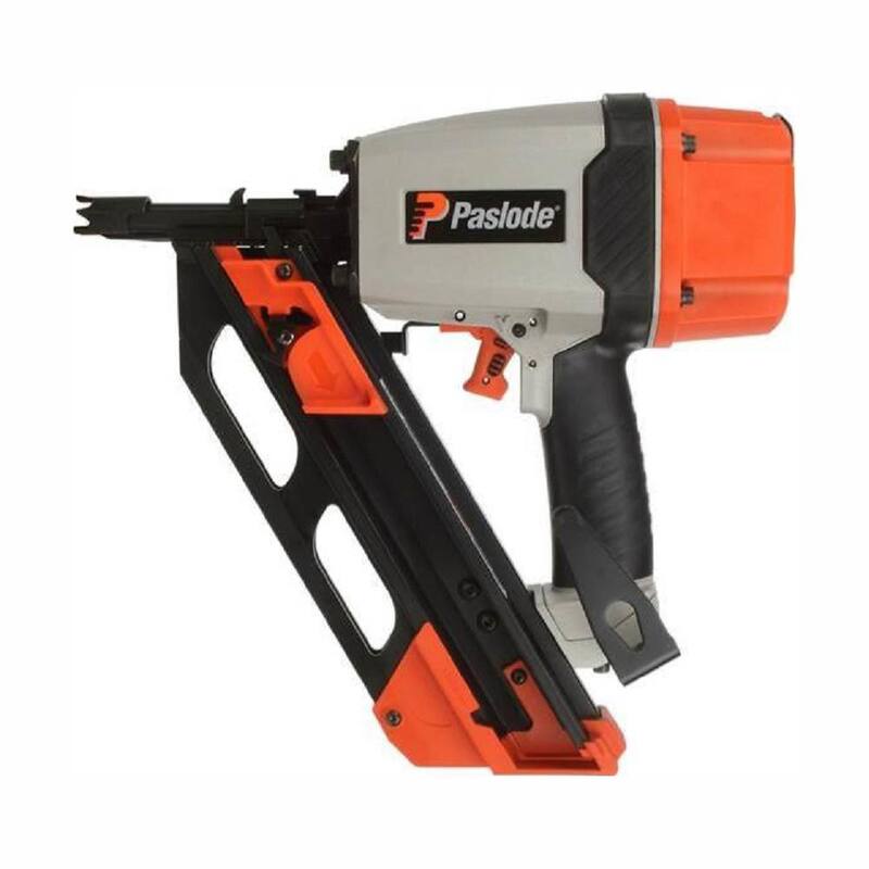Paslode 3 in. x 120 in. 30-Degree Brite Smooth Paper-Taped Framing Nails with Compact Framing Nailer - 650836C