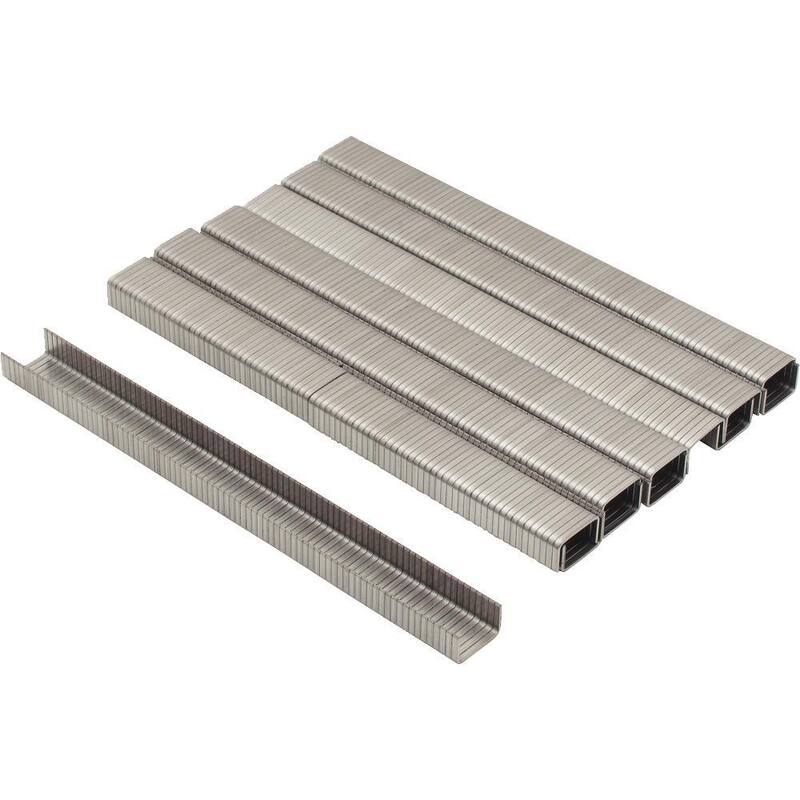 Stanley 1/4 in Heavy Duty Stainless Steel Narrow Crown Staples (1,000 per Box) - TRA704SST