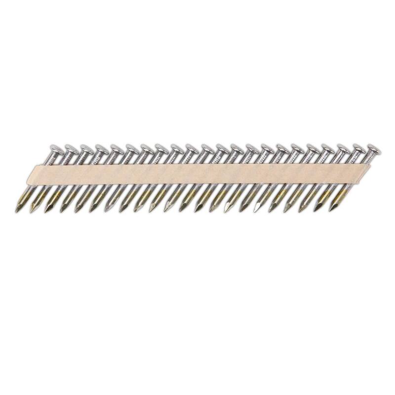 PRO-FIT 1-1/2 in. x 0.148 33-Degree Bright Finish Smooth Shank Paper Tape Joist Hanger Nails (3000 -Per Box) - 0606390