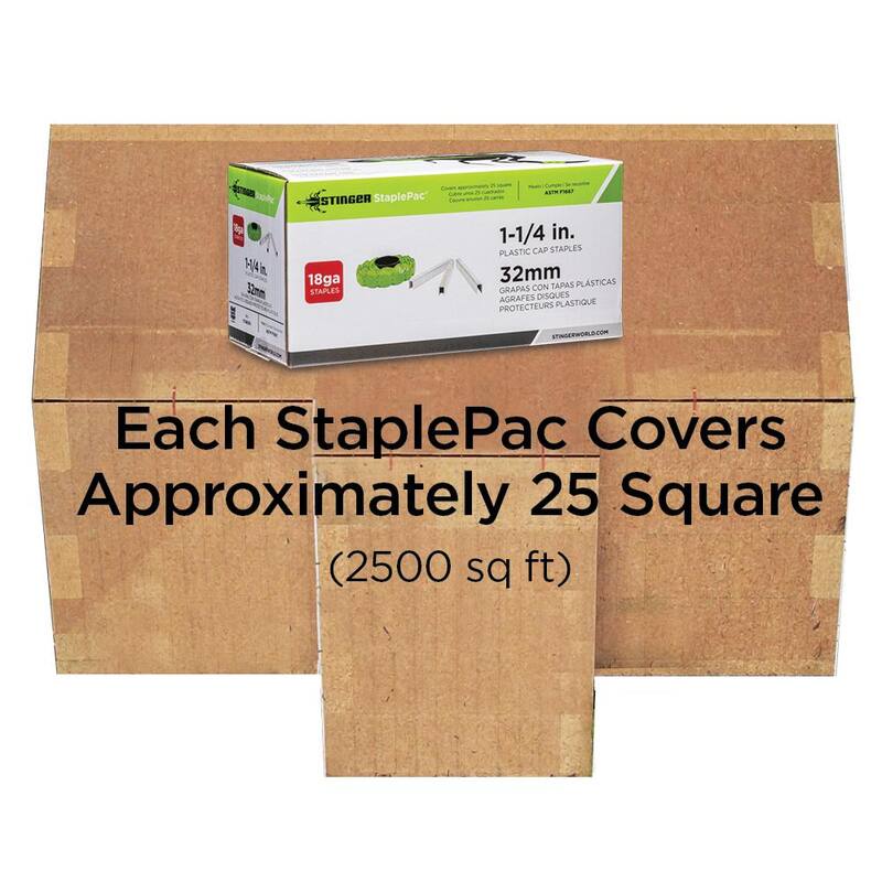 Stinger 1-1/4 in. StaplePac (2000-Piece per Box) - 0136074